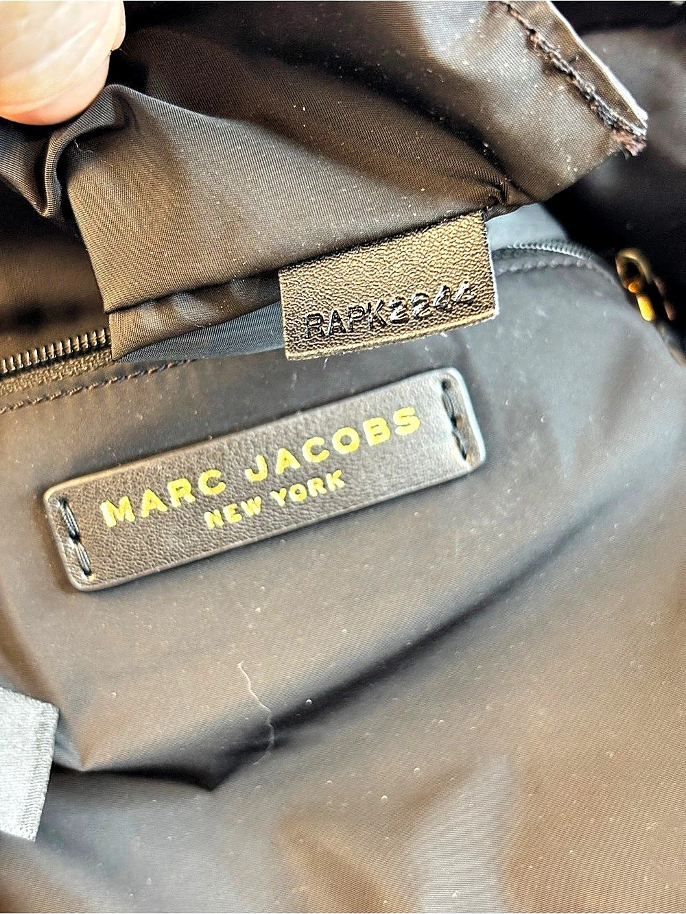 Marc Jacobs Quilted Black Nylon Backpack LIKE NEW! - Picture 7 of 11